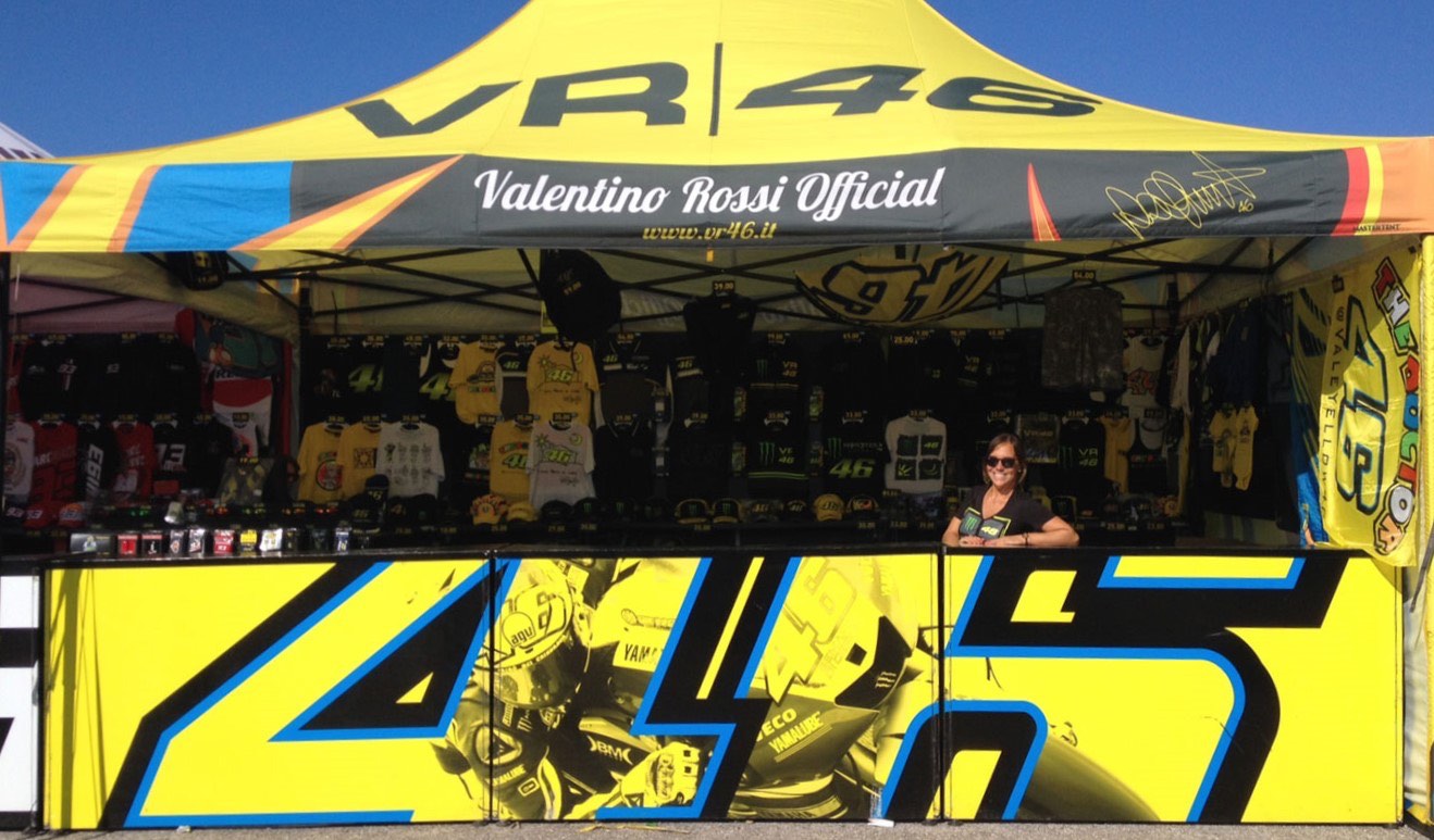 corner temporaneo Valentino Rossi by Hostess e Promoter