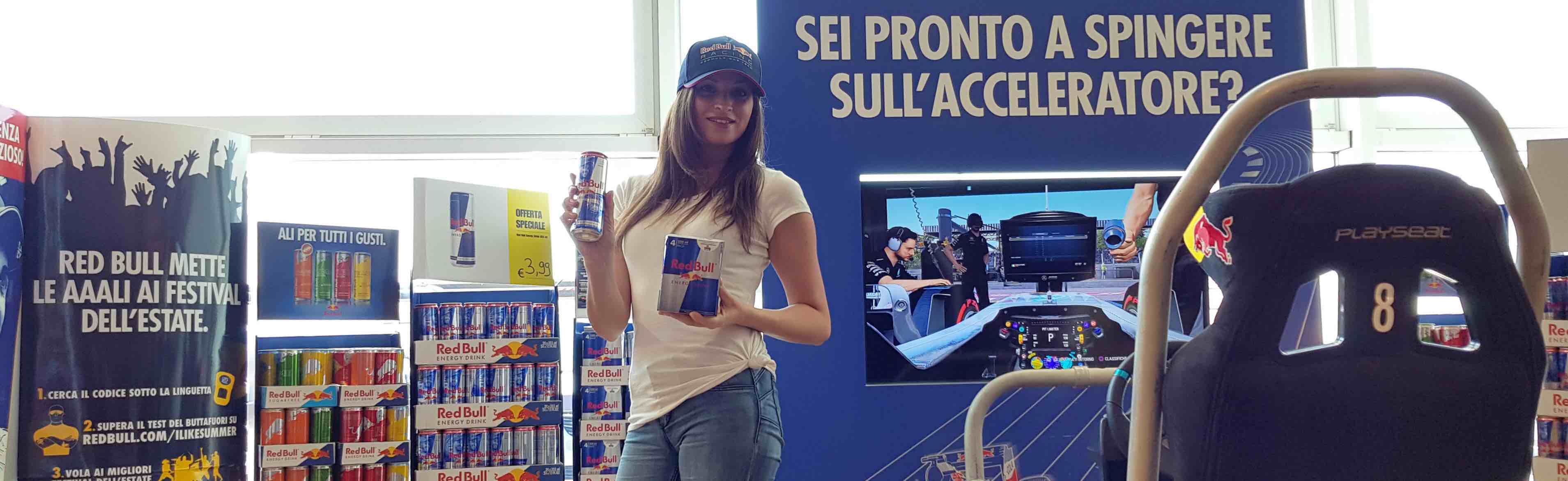 Instore - Redbull - Allestimento e Hostess