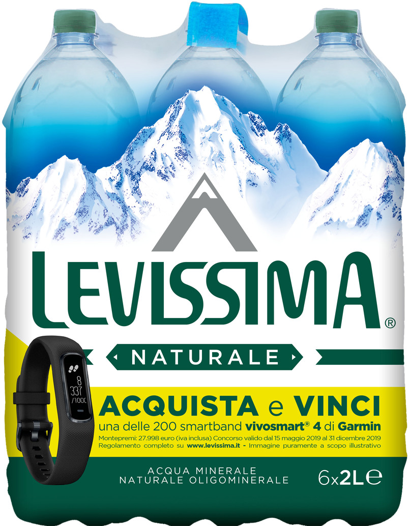 Promozioni on-pack firmato Levissima