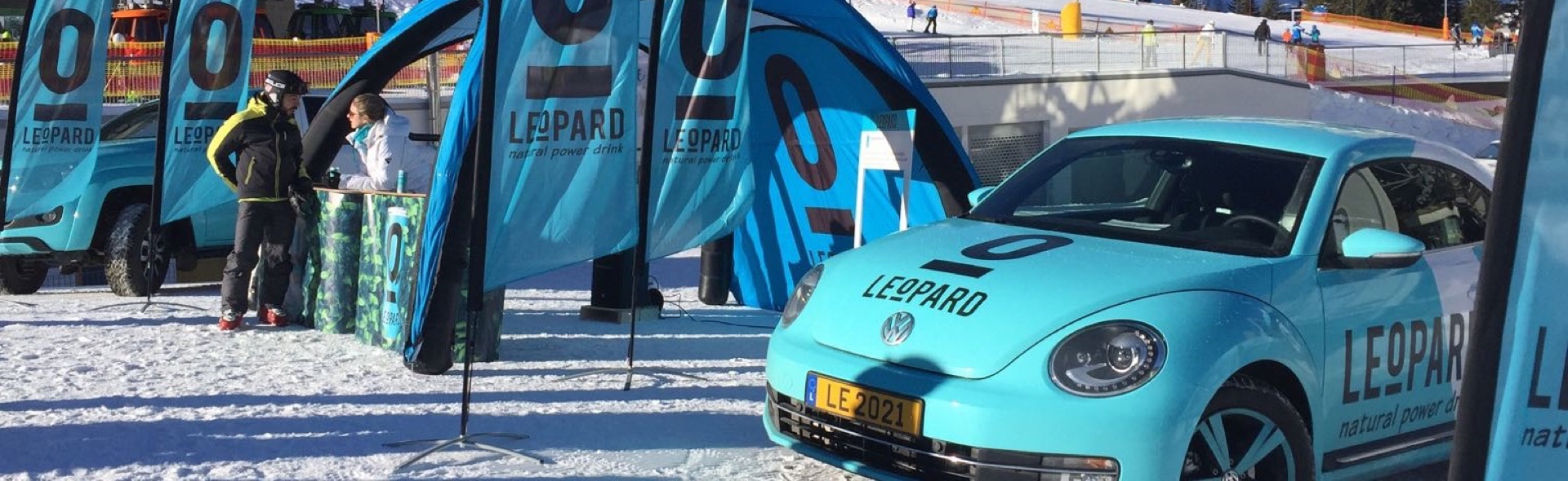 allestimento del field marketing per Leopard by HP