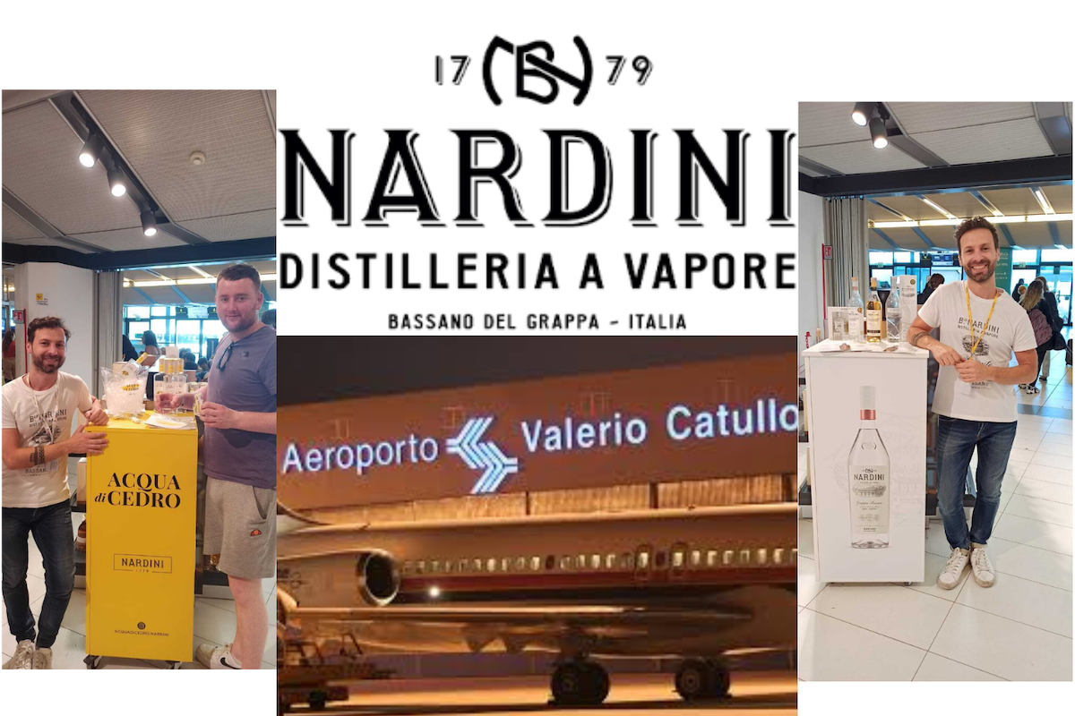 Caso studio di hostess e promoter Distilleria Nardini nell'aeroporto di Verona | Esempio di marketing aeroportuale 