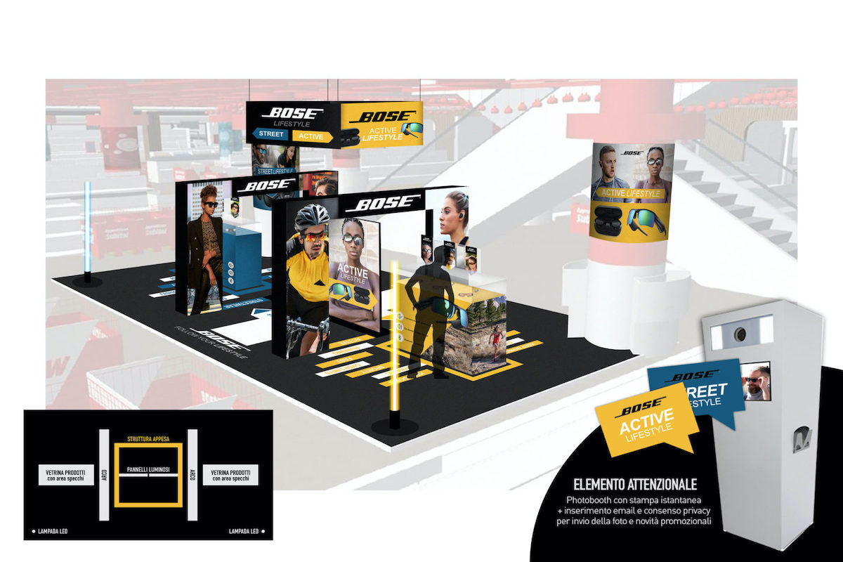 Esempi Temporary store - hostess e promoter per Bose